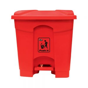 Plastic Pedal Dustbin Red